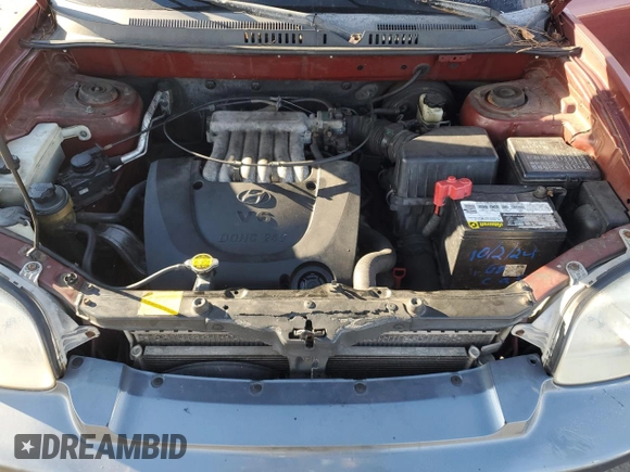 2001 Hyundai Santa Fe GLS with VIN KM8SC83D01U017352, listed as a Copart auction lot 82592024 with 253,442 mi miles and Salvage Title. Bid and sale history available at carsss.com. Image 12.