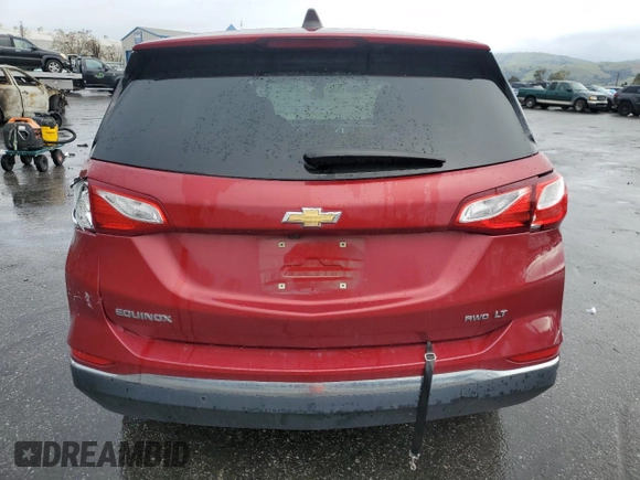 2019 Chevrolet Equinox LT with VIN 2GNAXUEV1K6284008, listed as a Copart auction lot 48969595 with 64,850 mi miles and Salvage Title. Bid and sale history available at carsss.com. Image 6.