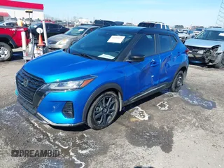 2021 Nissan Kicks SR with VIN 3N1CP5DV3ML561218, listed as a IAAI auction lot 41691829 with 99,361 mi miles. Bid and sale history available at carsss.com. Image 2.