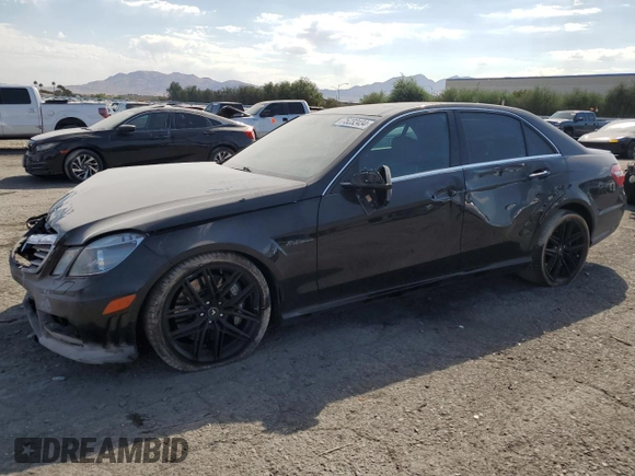 2011 Mercedes-Benz E 63 AMG with VIN WDDHF7HB2BA434696, listed as a Copart auction lot 75232434 with 124,624 mi miles and Salvage title. Bid and sale history available at DreamBid. Image 1.
