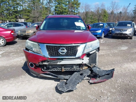 2016 Nissan Pathfinder Platinum with VIN 5N1AR2MM6GC600769, listed as a IAAI auction lot 41937986 with 124,211 mi miles. Bid and sale history available at carsss.com. Image 12.