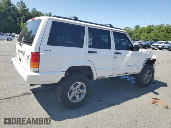 1998 Jeep Cherokee Sport with VIN 1J4FJ68S8WL116368, listed as a Copart auction lot 59228735 with 113,546 mi miles and Salvage title. Bid and sale history available at DreamBid. Image 3.