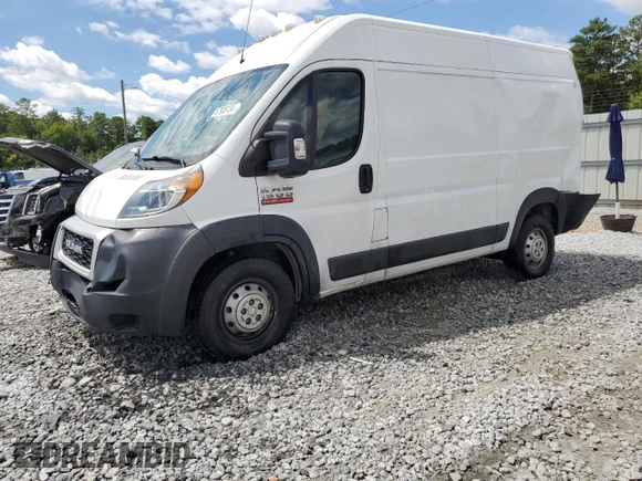 2021 Ram ProMaster Cargo with VIN 3C6LRVBG0ME578176, listed as a Copart auction lot 67926134 with 92,959 mi miles and Salvage Title. Bid and sale history available at carsss.com. Image 1.