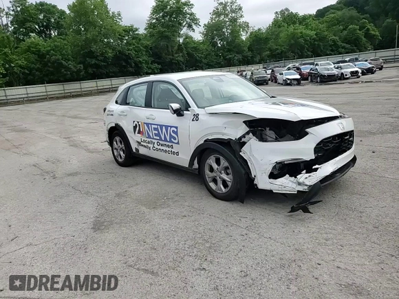2023 Honda HR-V LX with VIN 3CZRZ2H38PM707744, listed as a Copart auction lot 60625805 with 82,874 mi miles and Salvage title. Bid and sale history available at DreamBid. Image 14.