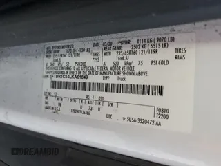 2020 Ford Transit Cargo с VIN 1FTBR1C84LKA61849, выставлен на аукционе Copart как лот 50978095 с пробегом 88 131 миль миль и На запчасти • Non repairable. История ставок и продаж доступна на DreamBid. Изображение 14.