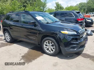2016 Jeep Cherokee Sport with VIN 1C4PJLAB9GW293644, listed as a IAAI auction lot 42583882 with 77,473 mi miles and . Bid and sale history available at DreamBid. Image 1.