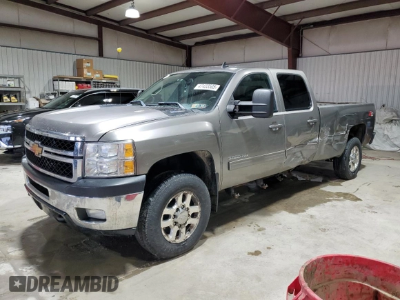 2012 Chevrolet Silverado 3500HD SRW LTZ with VIN 1GC4K1E84CF165759, listed as a Copart auction lot 47433505 with 348,801 mi miles and Salvage Title. Bid and sale history available at DreamBid. Image 1.