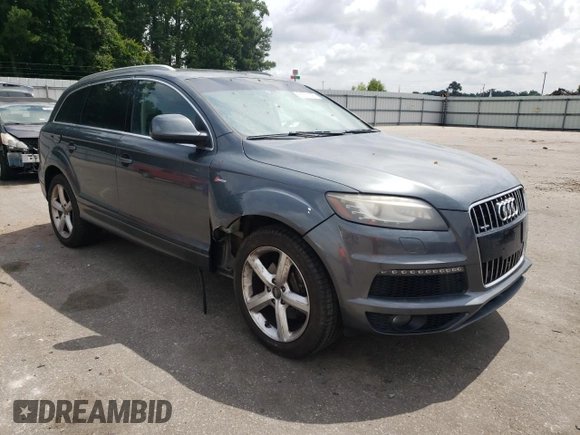 2014 Audi Q7 S line Prestige with VIN WA1DGAFE8ED007147, listed as a Copart auction lot 60311395 with 176,541 mi miles and Salvage title. Bid and sale history available at DreamBid. Image 4.