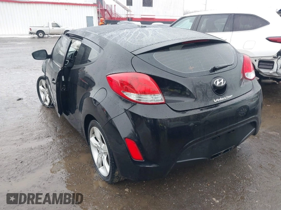 2012 Hyundai Veloster w/Black Int with VIN KMHTC6ADXCU024923, listed as a IAAI auction lot 41556793 with 101,923 mi miles and . Bid and sale history available at DreamBid. Image 3.