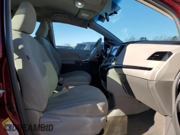 2012 Toyota Sienna with VIN 5TDKA3DC8CS016489, listed as a Copart auction lot 46416595 with 136,037 mi miles and Salvage Title. Bid and sale history available at DreamBid. Image 7.