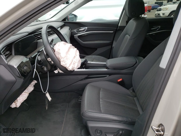 2021 Audi e-tron Premium Plus with VIN WA1LAAGE0MB005804, listed as a Copart auction lot 42646673 with 6,023 mi miles. Bid and sale history available at carsss.com. Image 7.