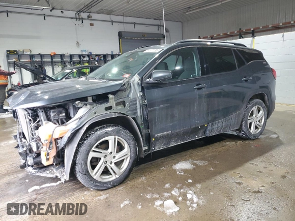2018 GMC Terrain SLE with VIN 3GKALTEX5JL250037, listed as a Copart auction lot 44577295 with 121,523 mi miles and Salvage Title. Bid and sale history available at carsss.com. Image 1.