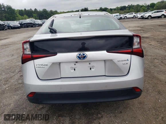 2020 Toyota Prius LE with VIN JTDL9RFU3L3017587, listed as a Copart auction lot 55431755 with 61,507 mi miles and Salvage Title. Bid and sale history available at DreamBid. Image 6.