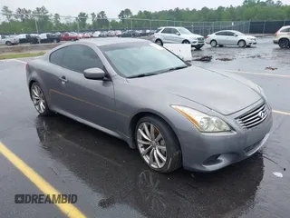 2008 Infiniti G37 Coupe Journey with VIN JNKCV64E48M129398, listed as a IAAI auction lot 42118285 with 190,363 mi miles. Bid and sale history available at carsss.com. Image 1.