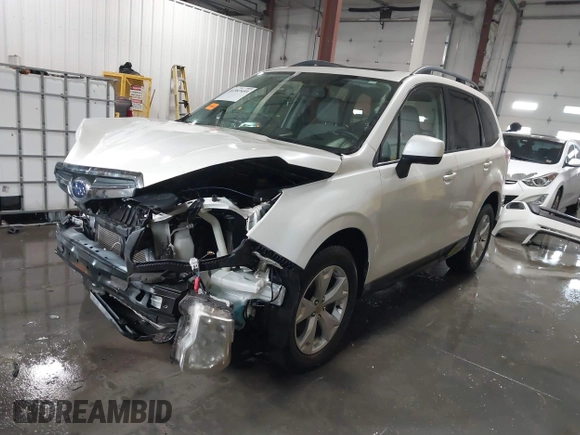 2015 Subaru Forester 2.5i Premium with VIN JF2SJADCXFH414379, listed as a IAAI auction lot 41387459 with 120,443 mi miles. Bid and sale history available at carsss.com. Image 2.