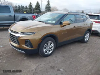 2019 Chevrolet Blazer with VIN 3GNKBBRA0KS600062, listed as a IAAI auction lot 41224797 with 24,588 mi miles. Bid and sale history available at carsss.com. Image 2.