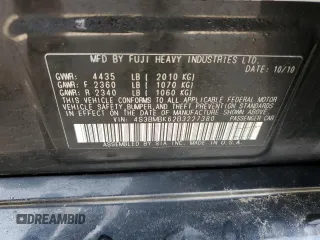 2011 Subaru Legacy Limited Power Moon с VIN 4S3BMBK62B3227380, выставлен на аукционе Copart как лот 85650464 с пробегом Не указан миль и Списание • Salvage title. История ставок и продаж доступна на DreamBid. Изображение 12.