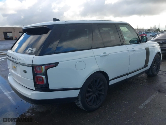 2019 Land Rover Range Rover with VIN SALGR2RV3KA563015, listed as a IAAI auction lot 41680460 with 83,463 mi miles. Bid and sale history available at carsss.com. Image 4.