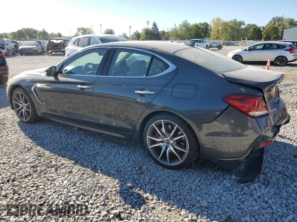 2019 Genesis G70 2.0T Sport with VIN KMTG24LA8KU016531, listed as a Copart auction lot 75009544 with 21,486 mi miles and Salvage Title. Bid and sale history available at carsss.com. Image 2.