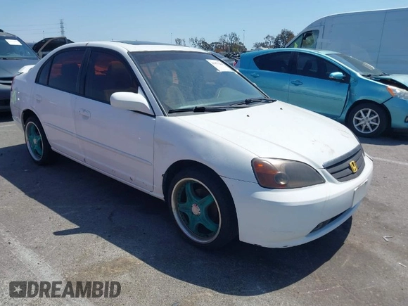 2003 Honda Civic EX with VIN 2HGES26753H508367, listed as a IAAI auction lot 41977264 with 203,867 mi miles. Bid and sale history available at carsss.com. Image 1.