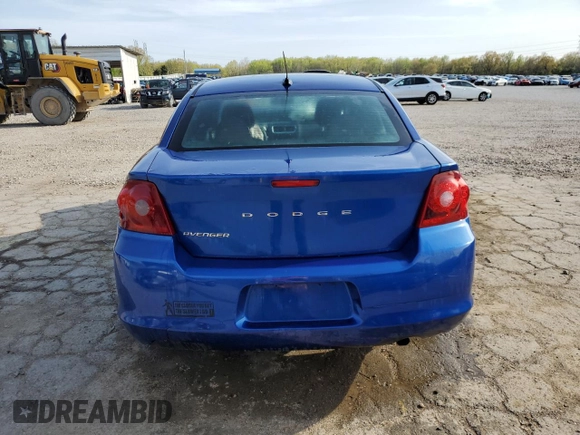 2012 Dodge Avenger SE with VIN 1C3CDZAB1CN242894, listed as a Copart auction lot 51501525 with 191,428 mi miles and Salvage Title. Bid and sale history available at carsss.com. Image 6.
