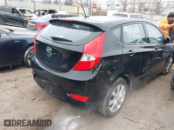 2012 Hyundai Accent SE with VIN KMHCU5AE7CU004466, listed as a IAAI auction lot 41602472 with 144,843 mi miles. Bid and sale history available at carsss.com. Image 4.