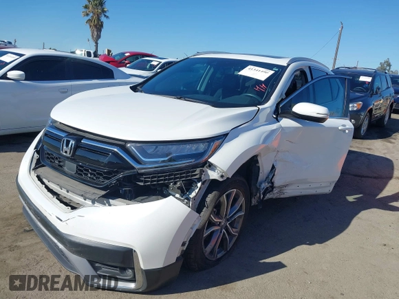 2021 Honda CR-V Touring with VIN 2HKRW1H91MH418803, listed as a IAAI auction lot 41341490 with 78,489 mi miles. Bid and sale history available at carsss.com. Image 17.