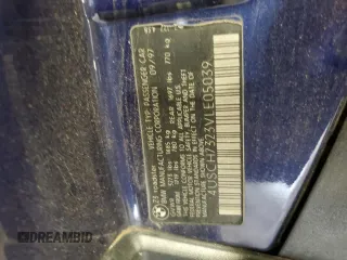 1997 BMW 3 Series 1.9L with VIN 4USCH7323VLE05039, listed as a Copart auction lot 63006834 with 37,689 mi miles and Salvage Title. Bid and sale history available at carsss.com. Image 12.