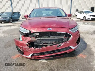 2019 Ford Fusion Hybrid SEL with VIN 3FA6P0MU9KR136851, listed as a Copart auction lot 51752575 with 104,637 mi miles and Salvage Title. Bid and sale history available at carsss.com. Image 5.