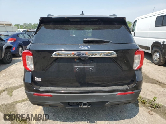 2022 Ford Explorer XLT with VIN 1FMSK8DH7NGC20702, listed as a Copart auction lot 60247555 with 15,278 mi miles and Salvage title. Bid and sale history available at DreamBid. Image 6.