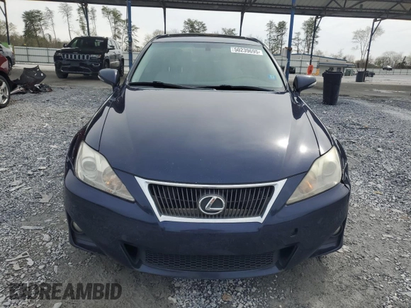 2012 Lexus IS 250 with VIN JTHBF5C2XC5176271, listed as a Copart auction lot 50239695 with 189,305 mi miles and Salvage Title. Bid and sale history available at DreamBid. Image 5.