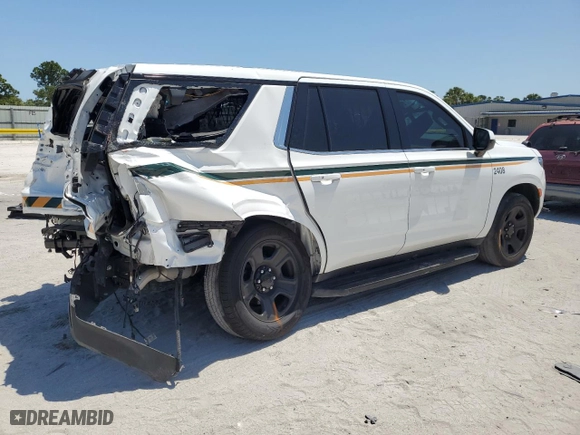2024 Chevrolet Tahoe Commercial with VIN 1GNSCLED9RR174937, listed as a Copart auction lot 50344075 with 16,598 mi miles and Non Repairable. Bid and sale history available at carsss.com. Image 3.