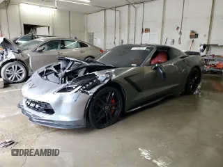 2014 Chevrolet Corvette Z51 3LT with VIN 1G1YM2D79E5109943, listed as a Copart auction lot 47763625 with 37,479 mi miles and Salvage title. Bid and sale history available at DreamBid. Image 1.