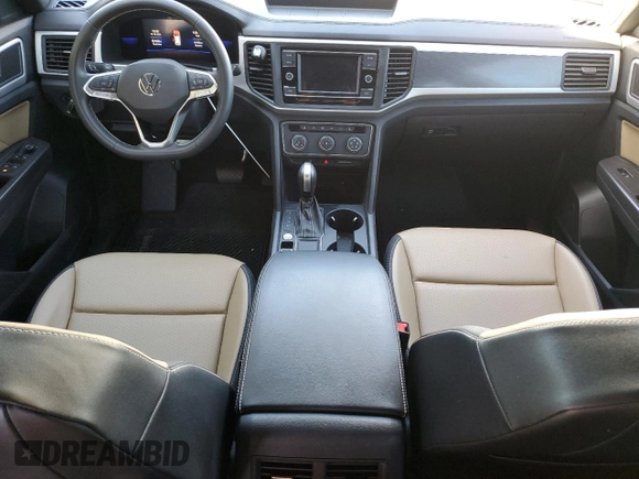 2023 Volkswagen Atlas SE with VIN 1V2DC2CA2PC213368, listed as a Copart auction lot 75550304 with 12,344 mi miles and Salvage title. Bid and sale history available at DreamBid. Image 8.