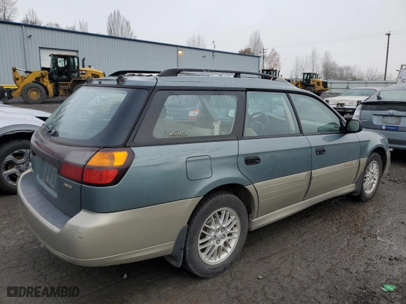 2000 Subaru Legacy Wagon Outback w/GB Equip with VIN 4S3BH6750Y6648081, listed as a Copart auction lot 84545584 with 200,412 mi miles and Salvage Title. Bid and sale history available at carsss.com. Image 3.