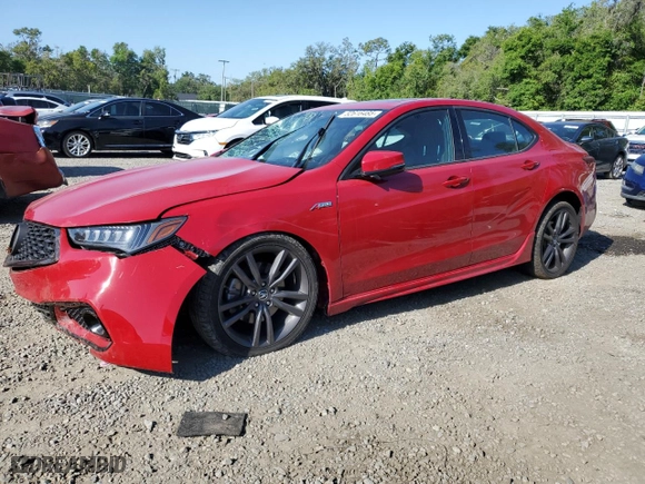 2019 Acura TLX w/A-Spec Pkg with VIN 19UUB3F61KA000581, listed as a Copart auction lot 52616485 with 99,771 mi miles and Non Repairable. Bid and sale history available at carsss.com. Image 1.