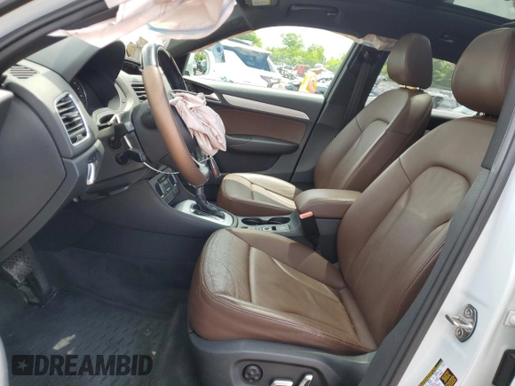 2017 Audi Q3 Premium with VIN WA1ECCFS3HR011650, listed as a Copart auction lot 59007505 with 67,728 mi miles and Salvage title. Bid and sale history available at DreamBid. Image 7.