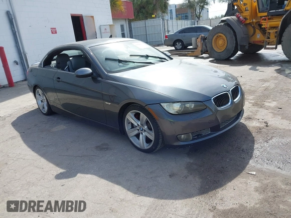 2007 BMW 3 Series 335i with VIN WBAWL73587PX47653, listed as a IAAI auction lot 41428352 with 225,457 mi miles. Bid and sale history available at carsss.com. Image 1.