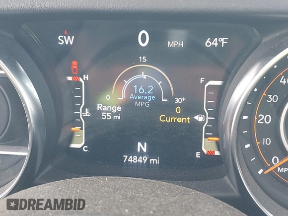 2021 Jeep Gladiator High Altitude with VIN 1C6HJTFG2ML567988, listed as a IAAI auction lot 42103576 with 74,849 mi miles and . Bid and sale history available at DreamBid. Image 15.