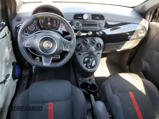 2015 FIAT 500 Abarth with VIN 3C3CFFFHXFT642995, listed as a Copart auction lot 66746604 with 48,645 mi miles and Salvage Title. Bid and sale history available at carsss.com. Image 8.