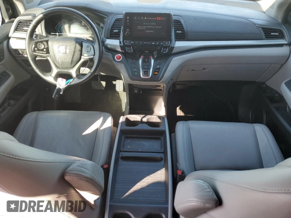 2019 Honda Odyssey EX-L with VIN 5FNRL6H77KB118277, listed as a Copart auction lot 48949955 with 166,843 mi miles and Salvage Title. Bid and sale history available at DreamBid. Image 8.