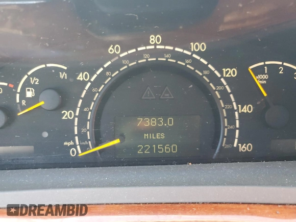 2004 Mercedes-Benz S-Class 4.3L with VIN WDBNG83J24A424430, listed as a Copart auction lot 76927414 with 221,560 mi miles and Salvage Title. Bid and sale history available at carsss.com. Image 9.