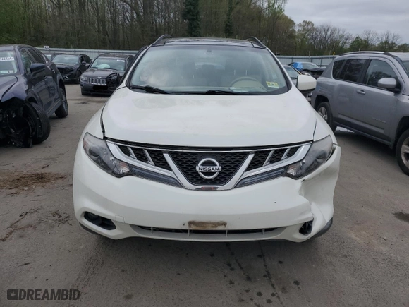 2012 Nissan Murano SV with VIN JN8AZ1MW8CW210804, listed as a Copart auction lot 51558744 with 106,806 mi miles and Salvage Title. Bid and sale history available at carsss.com. Image 5.