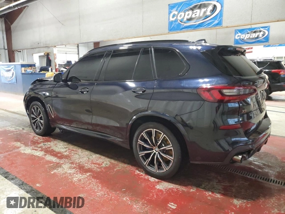 2020 BMW X5 M50i with VIN 5UXJU4C01L9D04371, listed as a Copart auction lot 49628425 with 78,252 mi miles and Salvage Title. Bid and sale history available at DreamBid. Image 2.