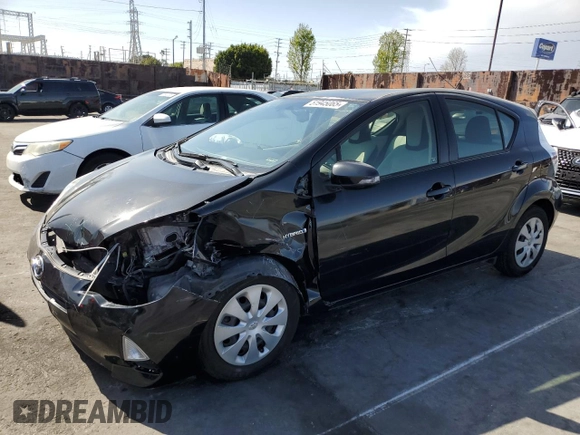 2014 Toyota Prius One with VIN JTDKDTB38E1574630, listed as a Copart auction lot 51945065 with 92,827 mi miles and Salvage Title. Bid and sale history available at DreamBid. Image 1.