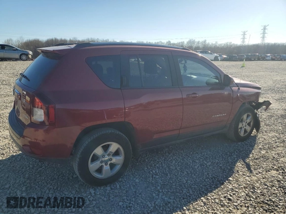 2016 Jeep Compass Latitude with VIN 1C4NJCEB0GD651470, listed as a Copart auction lot 47505465 with 130,826 mi miles and Salvage Title. Bid and sale history available at carsss.com. Image 3.