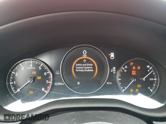 2021 Mazda CX-30 Premium with VIN 3MVDMBDL5MM212318, listed as a Copart auction lot 61057745 with 52,304 mi miles and Salvage title. Bid and sale history available at DreamBid. Image 9.
