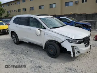 2024 Cadillac XT6 FWD Premium Luxury with VIN 1GYKPCRS2RZ708893, listed as a Copart auction lot 74565354 with 4,329 mi miles and Salvage Title. Bid and sale history available at carsss.com. Image 4.