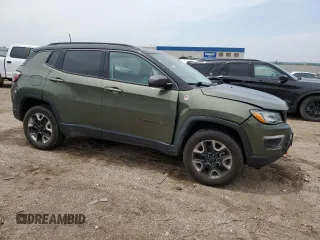 2018 Jeep Compass Trailhawk z VIN 3C4NJDDB4JT307441, wystawiony jako Copart lot #58485585 z przebiegiem 158 871 mil mil oraz Szkoda całkowita • Salvage title. Historia ofert i sprzedaży dostępna na DreamBid. Obrazek 4.