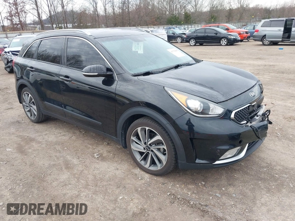 2017 Kia Niro Touring with VIN KNDCE3LC0H5040261, listed as a IAAI auction lot 41751900 with 100,194 mi miles. Bid and sale history available at carsss.com. Image 1.